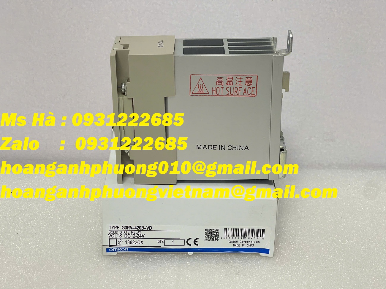 Omron G3PA-420B-VD rờ le bán dẫn có tích hợp tản nhiệt - new 100%